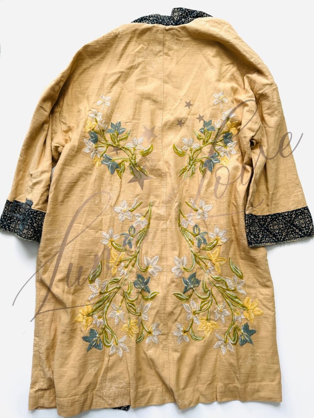 FREE PEOPLE Henlow Embroidered Duster In Yellow Combo (size XS/S) NWT - Picture 9 of 10
